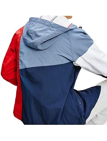 Tommy hilfiger blauw windjack voor heren met rits
