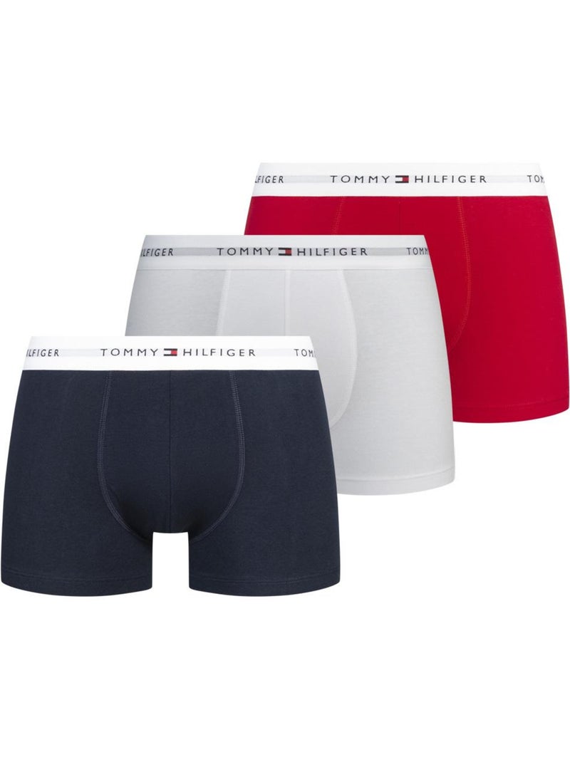 Tommy Hilfiger Boxershorts Heren - 3-pack Wit/Rood/Marine Wit - Kiabi