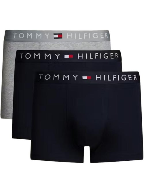 Tommy Hilfiger Boxershorts Heren - 3-Pack Zwart/Grijs - Kiabi Tommy Hilfiger Boxershorts Heren - 3-Pack Zwart/Grijs - Kiabi