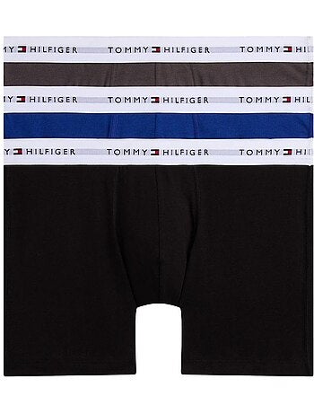 Tommy Hilfiger Boxershorts Heren - 3-pack Zwart/Grijs/Blauw