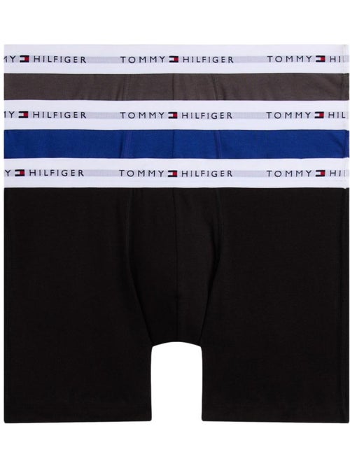 Tommy Hilfiger Boxershorts Heren - 3-pack Zwart/Grijs/Blauw - Kiabi Tommy Hilfiger Boxershorts Heren - 3-pack Zwart/Grijs/Blauw - Kiabi