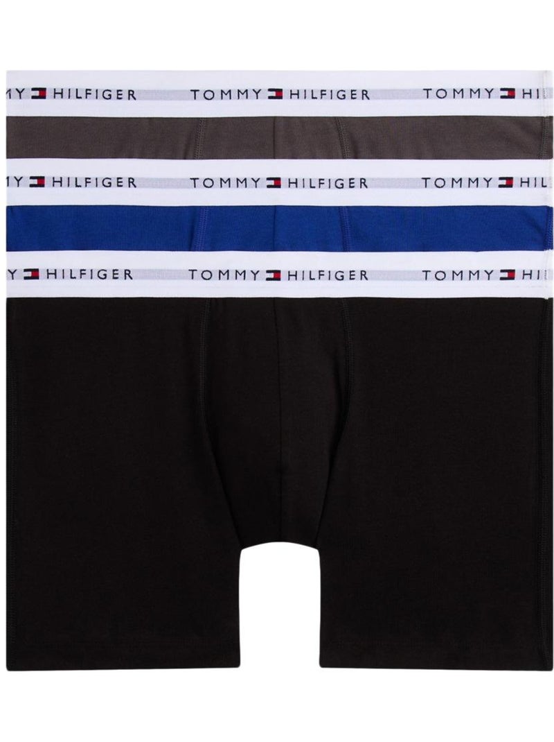 Tommy Hilfiger Boxershorts Heren - 3-pack Zwart/Grijs/Blauw Zwart - Kiabi