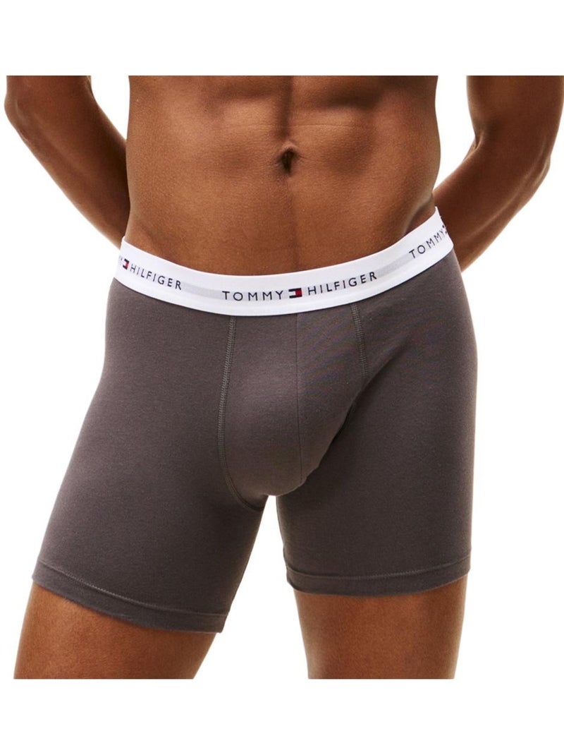 Tommy Hilfiger Boxershorts Heren - 3-pack Zwart/Grijs/Blauw Zwart - Kiabi