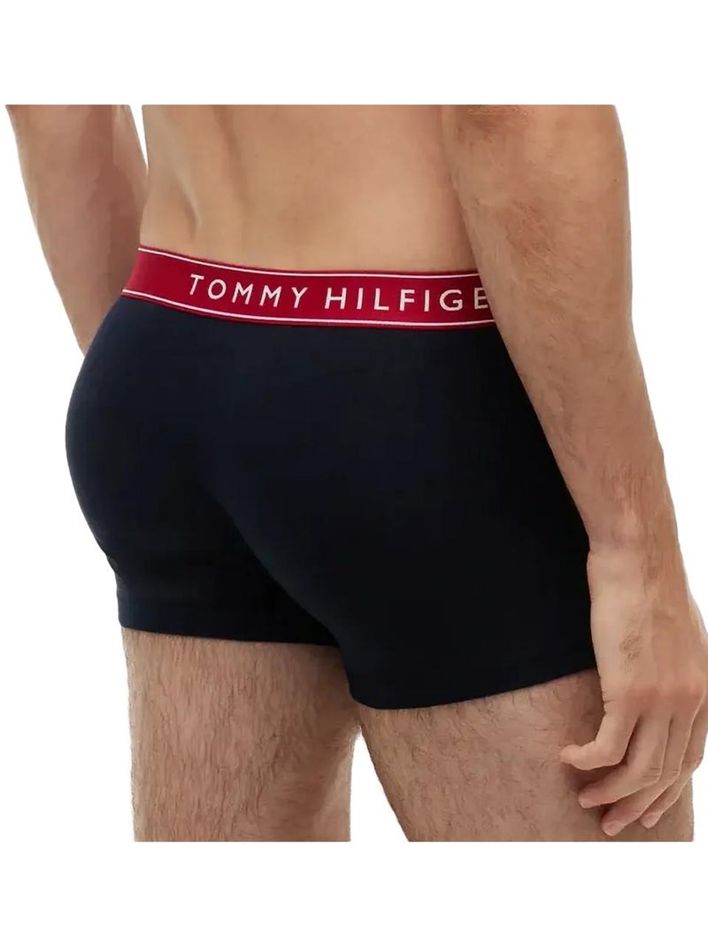 Tommy Hilfiger Boxershorts Heren Zwart/Rood - 3-pack Trunks Zwart - Kiabi