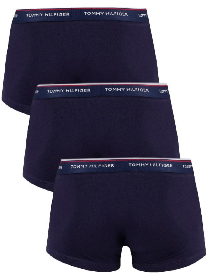 Tommy Hilfiger Boxershorts Marine - 3-pack Trunks voor Heren Marineblauw - Kiabi