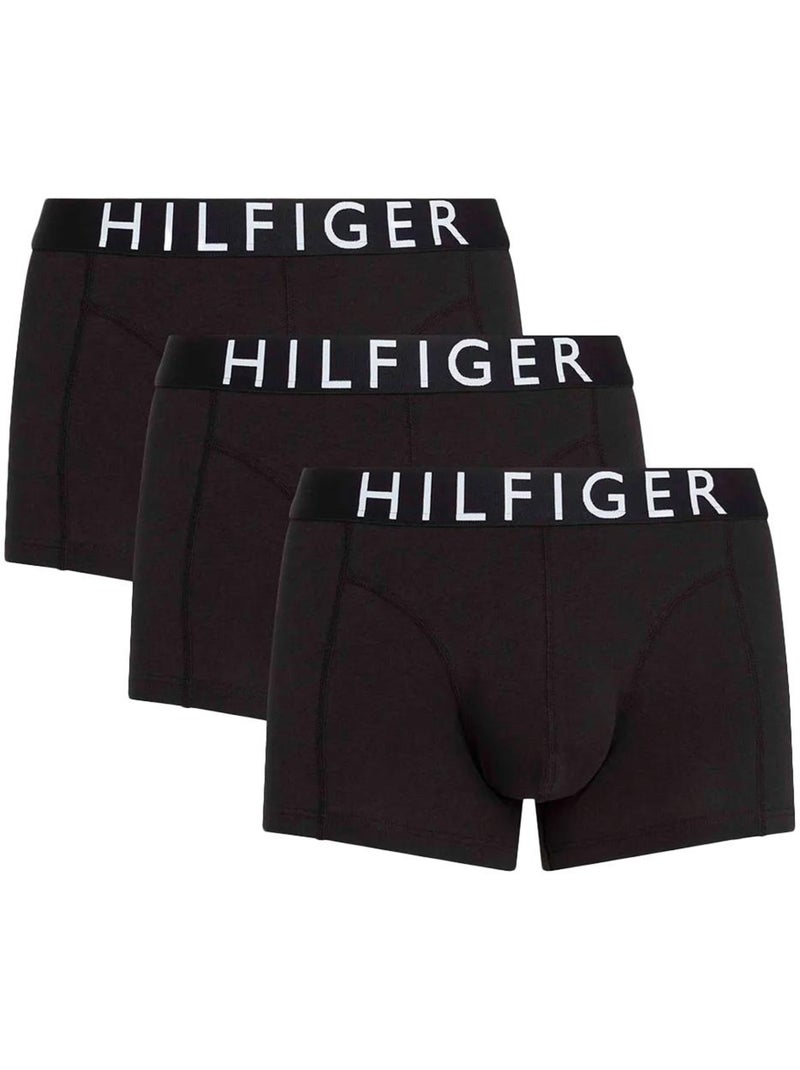 Tommy hilfiger boxershorts zwart - 3-pack trunks voor heren Zwart - Kiabi