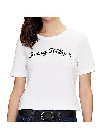 Tommy hilfiger breezy rood t-shirt voor dames
