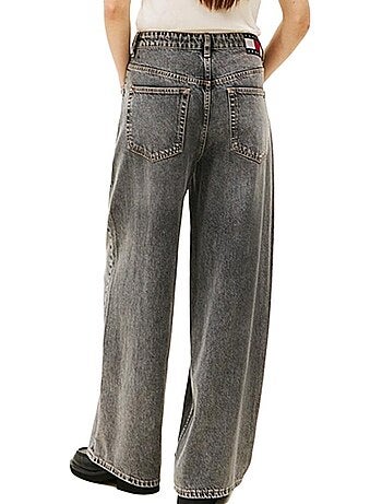 Tommy hilfiger charlie loose wide leg jeans voor dames - grijs