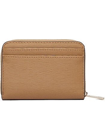 Tommy hilfiger th modern compacte beige dames portemonnee