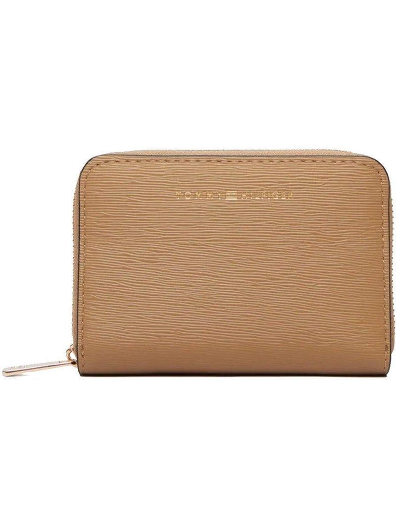 Tommy hilfiger compacte portemonnee camel Cappuccinobruin - Kiabi