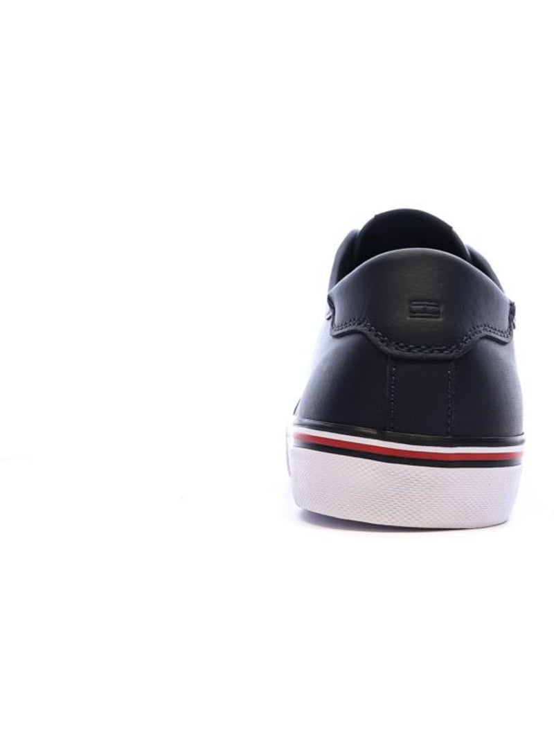 Tommy Hilfiger Core Corporate Vulc Heren Sneakers Marineblauw Marineblauw - Kiabi