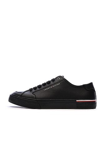 Tommy hilfiger core corporate vulc witte leren herensneakers