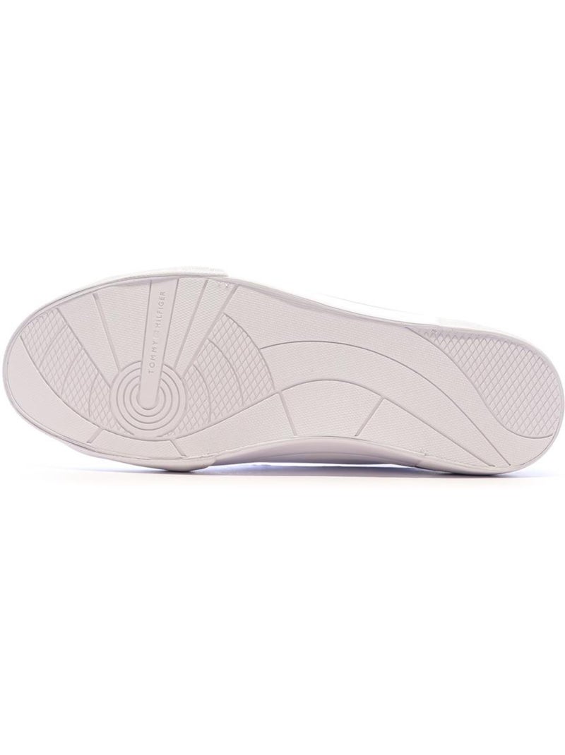 Tommy Hilfiger Core Corporate Vulc Witte Leren Herensneakers Wit - Kiabi