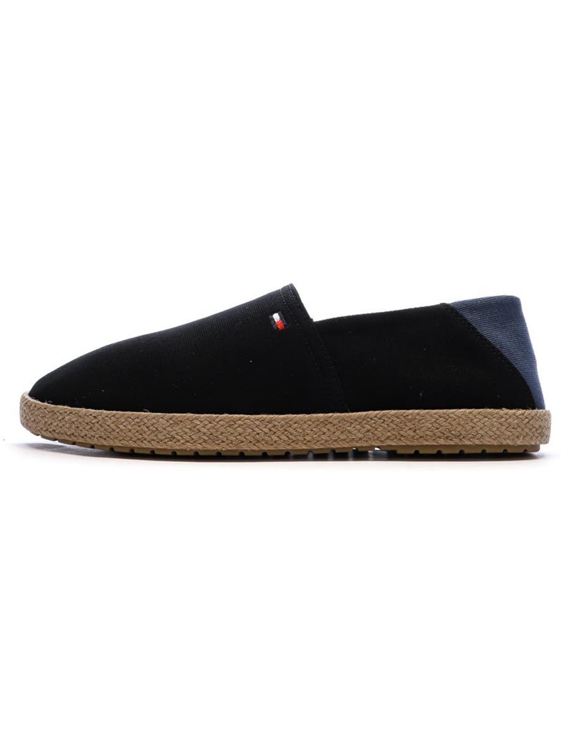 Tommy hilfiger core espadrilles voor heren - zwart/blauw Zwart - Kiabi