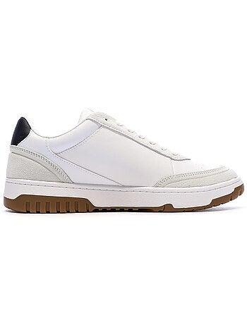 Tommy hilfiger core leren heren sneakers wit/marine