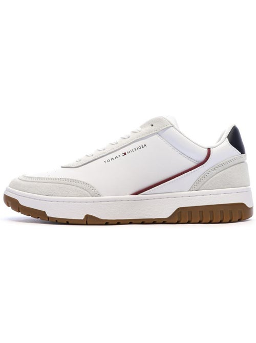 Tommy hilfiger core leren heren sneakers wit/marine - Kiabi Tommy hilfiger core leren heren sneakers wit/marine - Kiabi