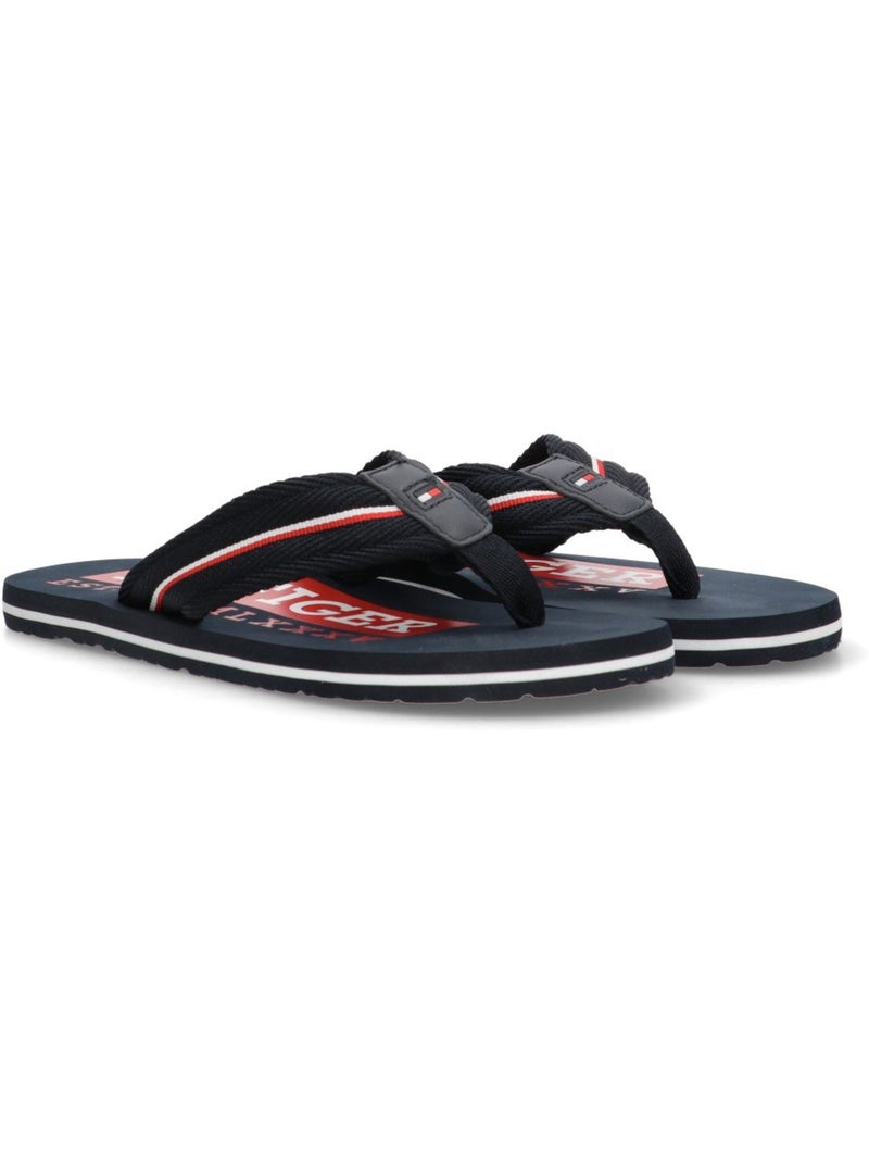 Tommy Hilfiger Corporate Zwarte Heren Slippers Zwart - Kiabi