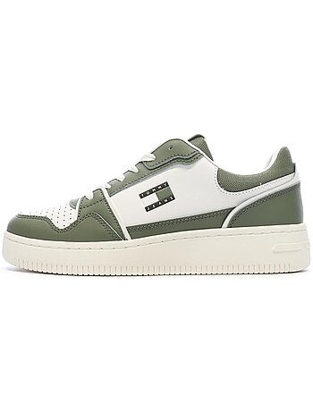 Tommy hilfiger cupsole heren sneakers wit/groen