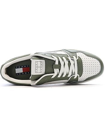 Tommy hilfiger cupsole heren sneakers wit/groen