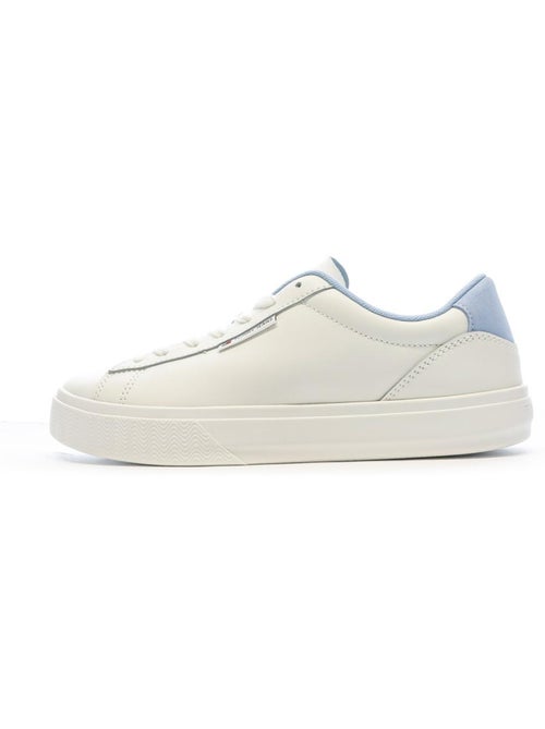 Tommy Hilfiger Cupsole Sneakers Dames Wit/Blauw - Kiabi Tommy Hilfiger Cupsole Sneakers Dames Wit/Blauw - Kiabi