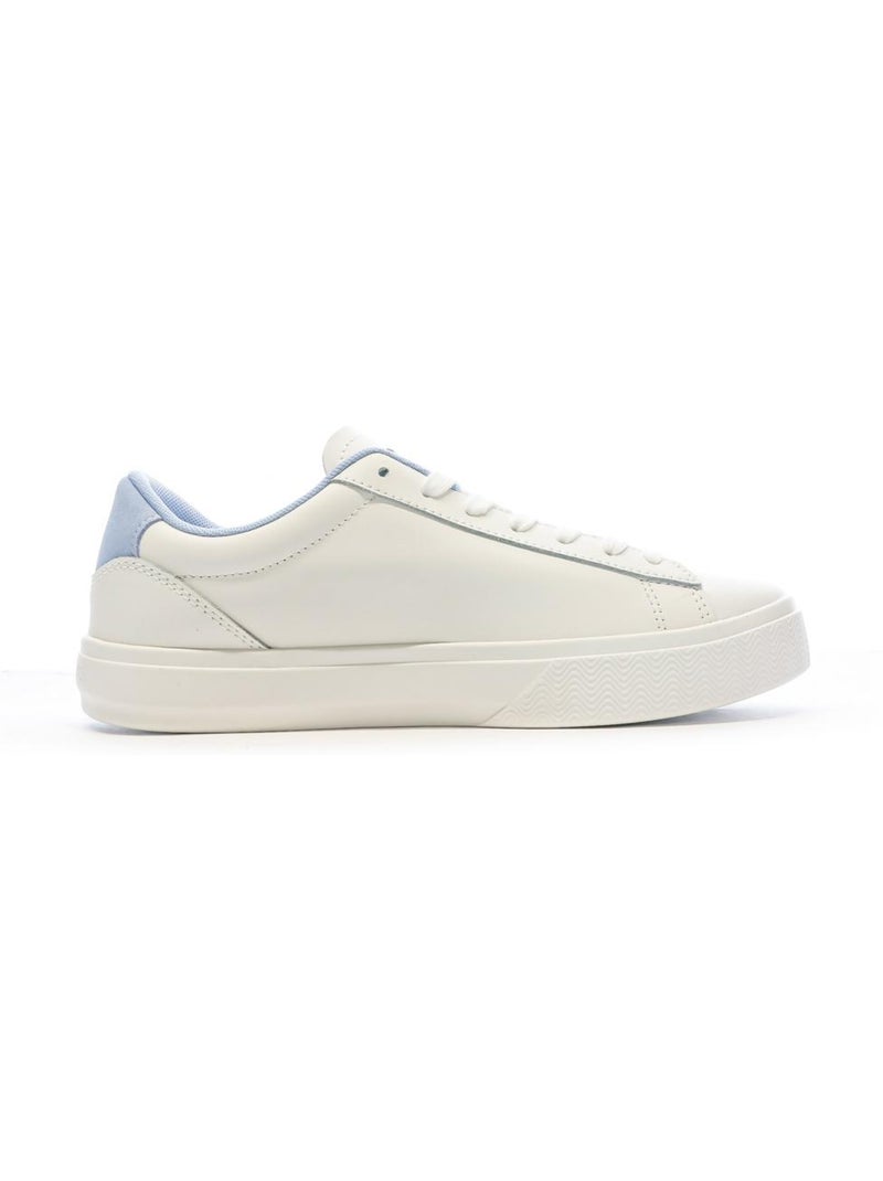 Tommy Hilfiger Cupsole Sneakers Dames Wit/Blauw Blauw - Kiabi