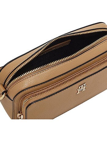 Tommy hilfiger daily camera crossbody tas bruin dames