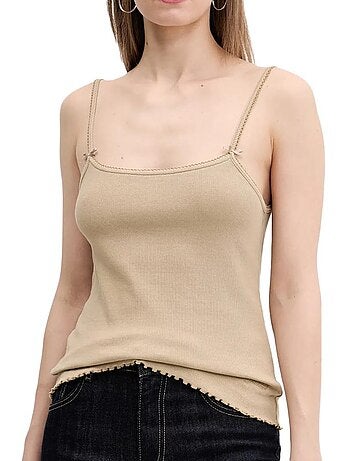 Tommy hilfiger dames beige débardeur