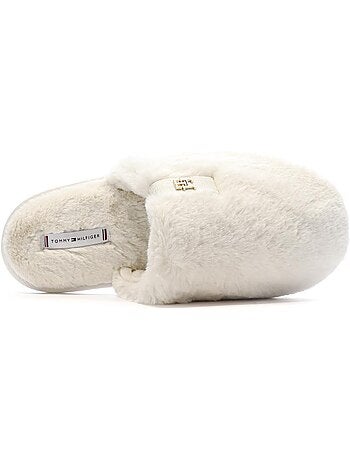 Tommy hilfiger dames beige pantoffels