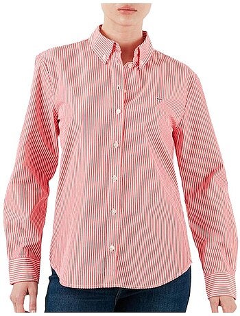 Tommy hilfiger dames blouse met rode pinstripe