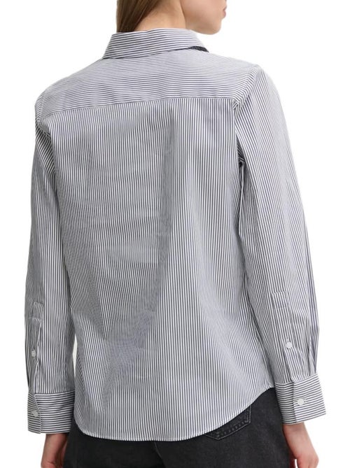 Tommy Hilfiger Dames Blouse met Strepen - Regular Fit Poplin - Kiabi Tommy Hilfiger Dames Blouse met Strepen - Regular Fit Poplin - Kiabi