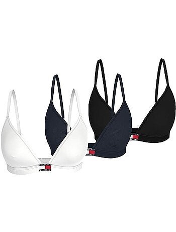 Tommy Hilfiger Dames Bralette Zwart/Wit - 3-Pack