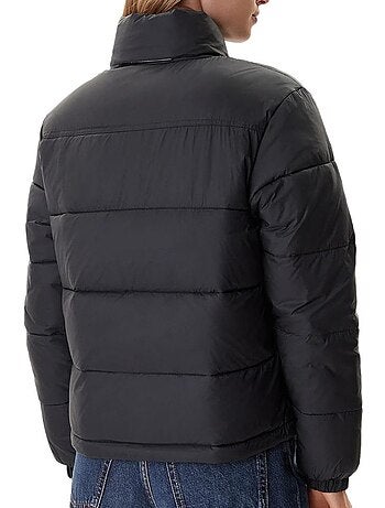 Tommy hilfiger dames gewatteerde jas met capuchon zwart