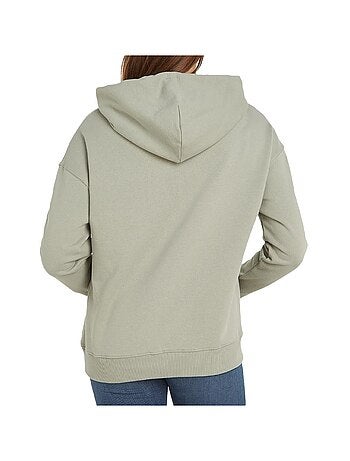 Tommy hilfiger dames hoodie groen met badge