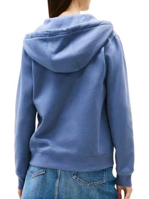 Tommy Hilfiger Dames Hoodie met Rits - Blauw - Kiabi Tommy Hilfiger Dames Hoodie met Rits - Blauw - Kiabi