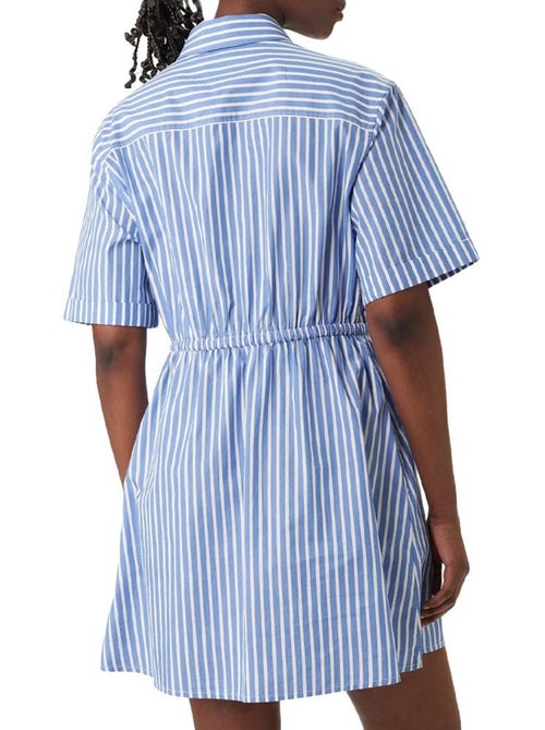 Tommy Hilfiger Dames Jurk Blauw/Wit Gestreep - Kiabi
