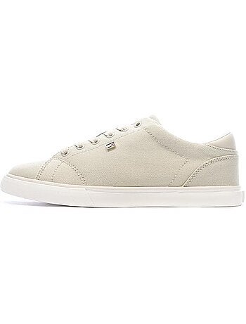 Tommy hilfiger dames lage sneakers beige