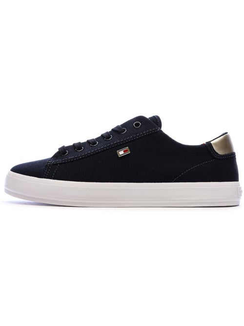 Tommy Hilfiger Dames Marineblauwe Vulc Canvas Vetersneakers - Kiabi Tommy Hilfiger Dames Marineblauwe Vulc Canvas Vetersneakers - Kiabi