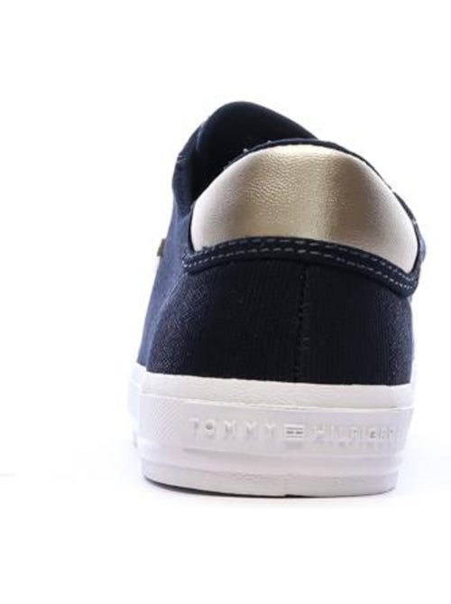 Tommy Hilfiger Dames Marineblauwe Vulc Canvas Vetersneakers - Kiabi Tommy Hilfiger Dames Marineblauwe Vulc Canvas Vetersneakers - Kiabi