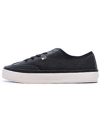 Tommy hilfiger dames marineblauwe washed sneakers
