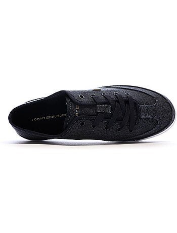 Tommy hilfiger dames marineblauwe washed sneakers