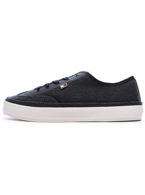 Tommy Hilfiger Dames Marineblauwe Washed Sneakers - Kiabi Tommy Hilfiger Dames Marineblauwe Washed Sneakers - Kiabi