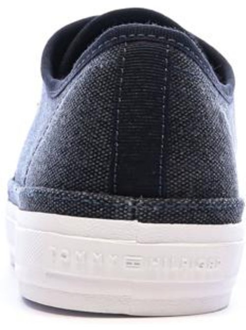 Tommy Hilfiger Dames Marineblauwe Washed Sneakers - Kiabi Tommy Hilfiger Dames Marineblauwe Washed Sneakers - Kiabi