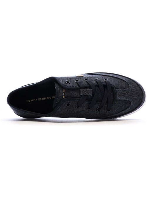 Tommy Hilfiger Dames Marineblauwe Washed Sneakers - Kiabi Tommy Hilfiger Dames Marineblauwe Washed Sneakers - Kiabi