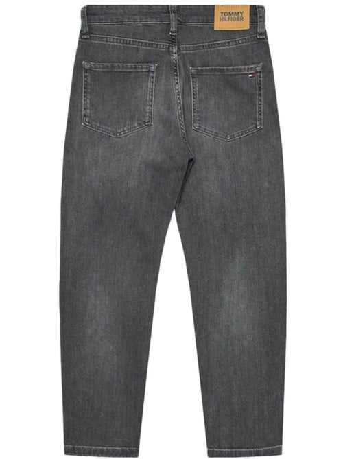 Tommy Hilfiger Dames Mom Jeans Tapered Grijs - Kiabi Tommy Hilfiger Dames Mom Jeans Tapered Grijs - Kiabi
