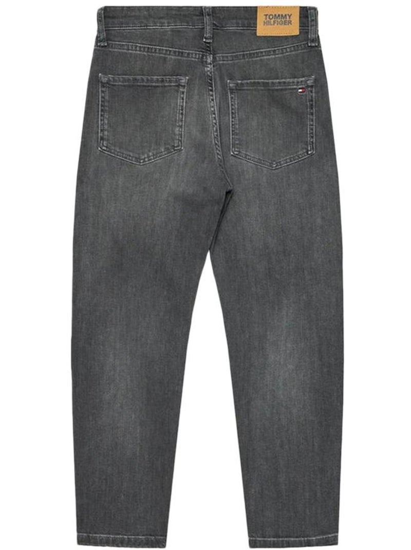 Tommy Hilfiger Dames Mom Jeans Tapered Grijs Zilvergrijs - Kiabi
