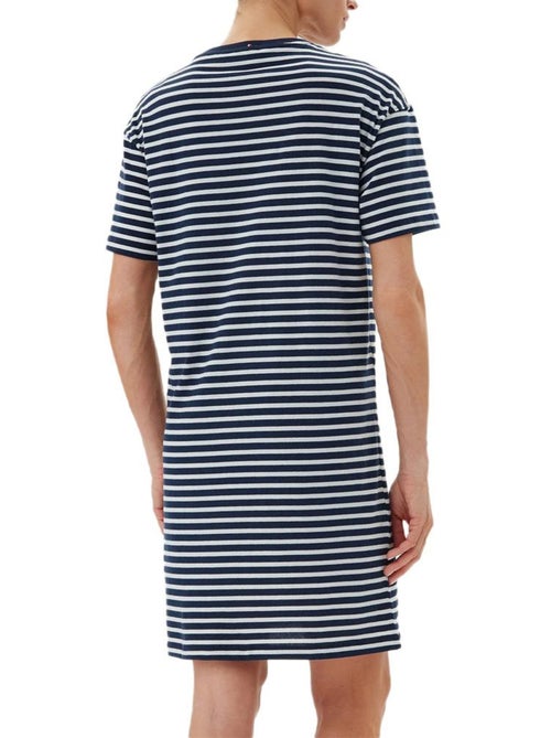 Tommy Hilfiger Dames Nachthemd Marine/Wit Gestreep - Kiabi Tommy Hilfiger Dames Nachthemd Marine/Wit Gestreep - Kiabi