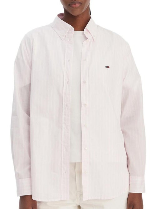 Tommy hilfiger dames poplin gestreepte roze blouse - Kiabi Tommy hilfiger dames poplin gestreepte roze blouse - Kiabi