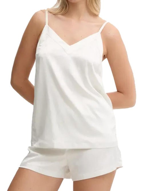 Tommy Hilfiger Dames Pyjama Set Ecru - Cami Top & Bandeau - Kiabi