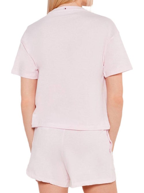Tommy Hilfiger Dames Pyjama Set Roze Jersey - Kiabi Tommy Hilfiger Dames Pyjama Set Roze Jersey - Kiabi