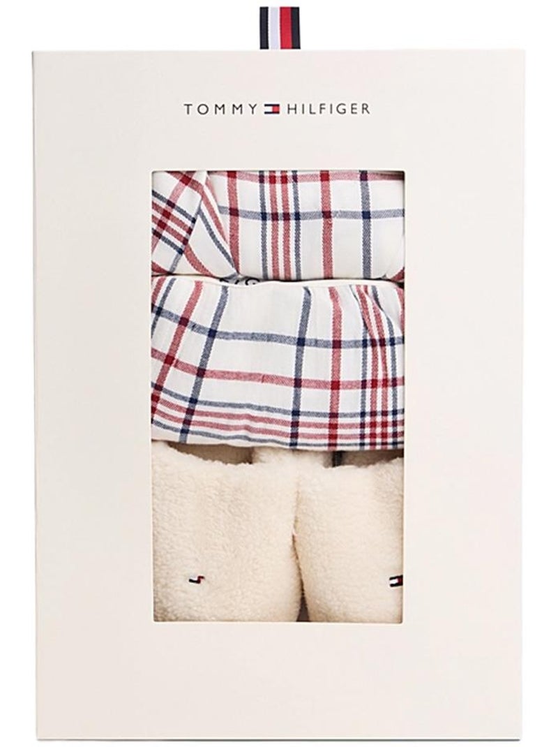 Tommy Hilfiger Dames Pyjama Set Wit/Marineblauw/Rood Wit - Kiabi